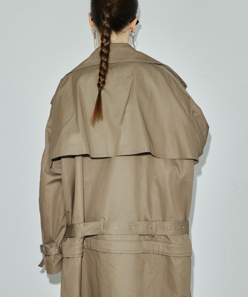 JOSE MOON(ジョゼムーン)の「OVER DETACHABLE TRENCH COAT/オーバーディタチャブルトレンチコート(トレンチコート・レディース・ベージュ/ブラック・38/36)」の14枚目の写真