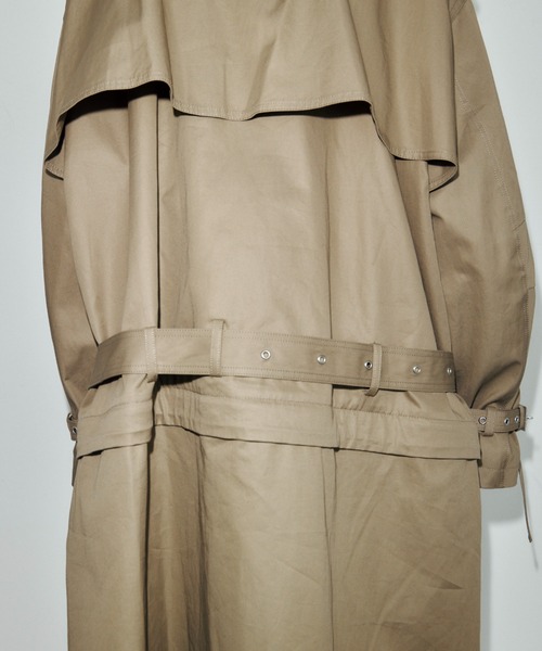 JOSE MOON(ジョゼムーン)の「OVER DETACHABLE TRENCH COAT/オーバーディタチャブルトレンチコート(トレンチコート・レディース・ベージュ/ブラック・38/36)」の16枚目の写真