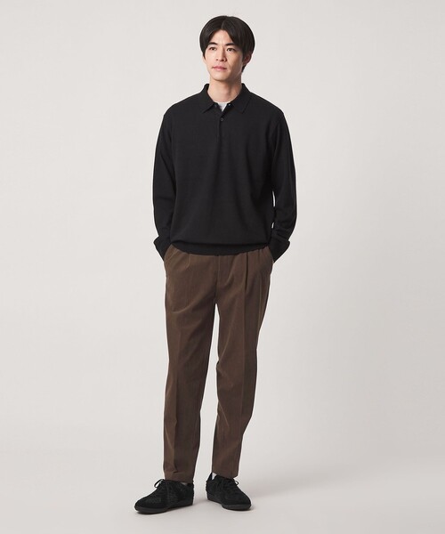 green label relaxing(グリーンレーベルリラクシング)の「【WEB限定】JUST fit コーデュロイ 1プリーツ イージーパンツ(その他パンツ・メンズ・オリーブ/ダークブラウン/ダークグレー・M/L/XS/XXL/S/XL)」の9枚目の写真