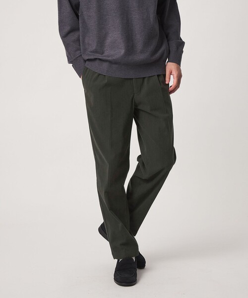 green label relaxing(グリーンレーベルリラクシング)の「【WEB限定】JUST fit コーデュロイ 1プリーツ イージーパンツ(その他パンツ・メンズ・オリーブ/ダークブラウン/ダークグレー・M/L/XS/XXL/S/XL)」の12枚目の写真