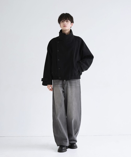 LILL(リル)の「ヴィンテージウォッシュ/リジッドワイドバレルレッグデニム(デニムパンツ・メンズ・ブルー/ブラック系/ブラック・S/XL/L/M)」の10枚目の写真