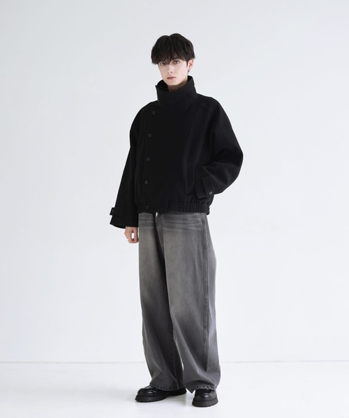 LILL(リル)の「ヴィンテージウォッシュ/リジッドワイドバレルレッグデニム(デニムパンツ・メンズ・ブルー/ブラック系/ブラック・S/XL/L/M)」の12枚目の写真