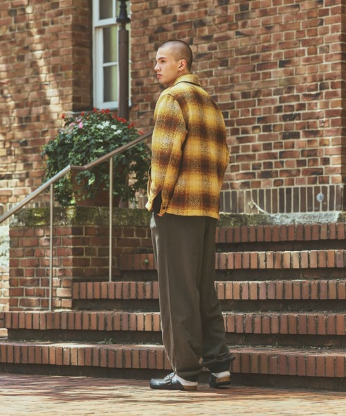niko and...(ニコアンド)の「【ANDSEWN (アンドソーン)】マッキーノジャケット(ブルゾン・メンズ・ブラウン/マスタード・MEDIUM/LARGE)」の13枚目の写真