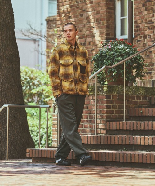 niko and...(ニコアンド)の「【ANDSEWN (アンドソーン)】マッキーノジャケット(ブルゾン・メンズ・ブラウン/マスタード・MEDIUM/LARGE)」の14枚目の写真