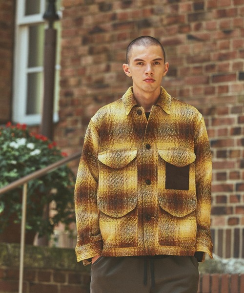 niko and...(ニコアンド)の「【ANDSEWN (アンドソーン)】マッキーノジャケット(ブルゾン・メンズ・ブラウン/マスタード・MEDIUM/LARGE)」の15枚目の写真
