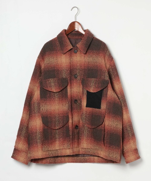 niko and...(ニコアンド)の「【ANDSEWN (アンドソーン)】マッキーノジャケット(ブルゾン・メンズ・ブラウン/マスタード・MEDIUM/LARGE)」の19枚目の写真