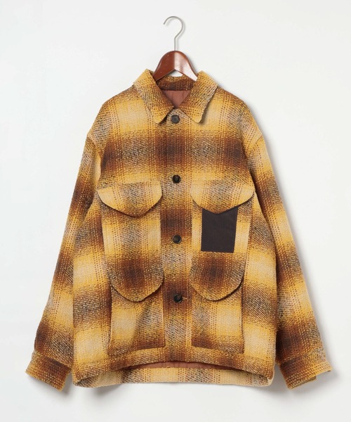 niko and...(ニコアンド)の「【ANDSEWN (アンドソーン)】マッキーノジャケット(ブルゾン・メンズ・ブラウン/マスタード・MEDIUM/LARGE)」の21枚目の写真