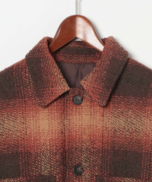 niko and...(ニコアンド)の「【ANDSEWN (アンドソーン)】マッキーノジャケット(ブルゾン・メンズ・ブラウン/マスタード・MEDIUM/LARGE)」の22枚目の写真