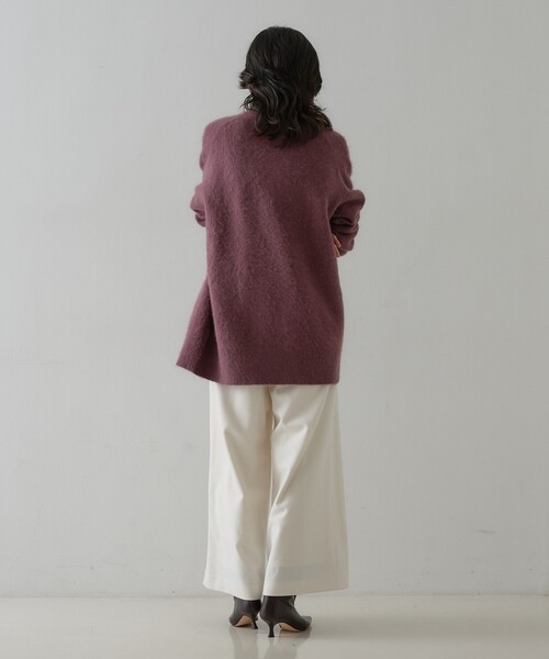 qualite(カリテ)の「【2026新色登場】ウーリッシュツイルパンツ(その他パンツ・レディース・ブラウン/アイボリー・36/34/38)」の7枚目の写真