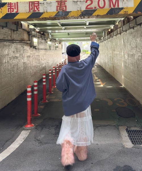 Alley Tokyo(アリートーキョー)の「モンスターファーブーツ(ブーツ・レディース・ベージュ/ピンク/オフホワイト・LARGE/MEDIUM)」の17枚目の写真