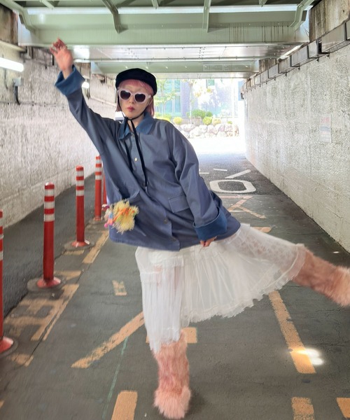Alley Tokyo(アリートーキョー)の「モンスターファーブーツ(ブーツ・レディース・ベージュ/ピンク/オフホワイト・LARGE/MEDIUM)」の19枚目の写真