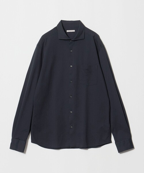UNITED ARROWS(ユナイテッドアローズ)の「ロイヤルオックス カッタウェイカラー シャツ COMFORT EASY―MODEL 抗菌防臭(シャツ/ブラウス・メンズ・ネイビー/ライトグレー・S/M/L/XL)」の2枚目の写真