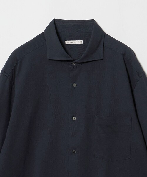 UNITED ARROWS(ユナイテッドアローズ)の「ロイヤルオックス カッタウェイカラー シャツ COMFORT EASY―MODEL 抗菌防臭(シャツ/ブラウス・メンズ・ネイビー/ライトグレー・S/M/L/XL)」の3枚目の写真