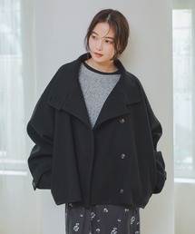 【WEB限定】スタンドカラーショートコート2 1051648