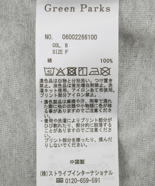 Green Parks(グリーンパークス)の「アソートロゴロンT(Tシャツ/カットソー・レディース・C/B/D/A・FREE)」の13枚目の写真