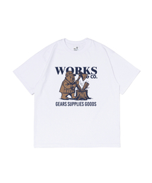 ベアーズアンドウッドカッター 半袖Tシャツ (ホワイト)