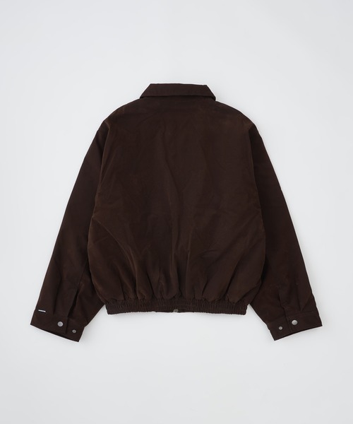 ADAM PATEK(アダムパテック)の「【ADAMPATEK/アダムパテック】 mute faux suede loose zip blouson スエードブルゾン(ブルゾン・レディース・ブラック/ブラウン・1)」の7枚目の写真
