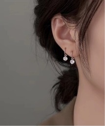 tunee（チュニー）の「【TUNE】ストーンフープピアス（ピアス（両耳用））」