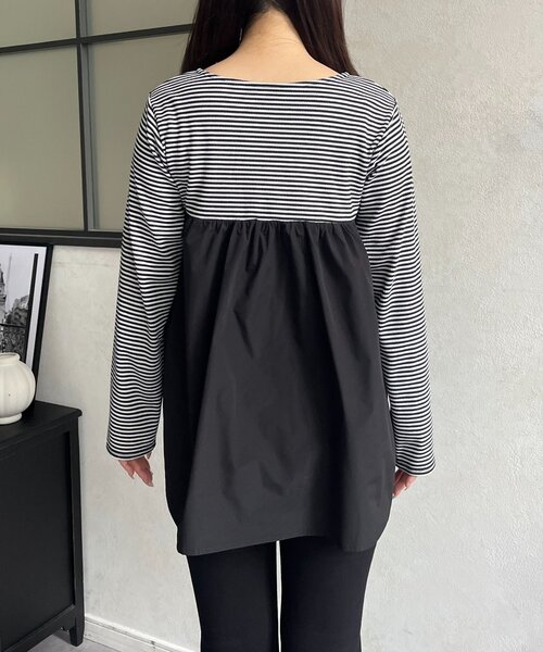 prose verse(プロズヴェール)の「デコルテフリルドッキングトップス(Tシャツ/カットソー・レディース・ブラック・LARGE/MEDIUM)」の15枚目の写真