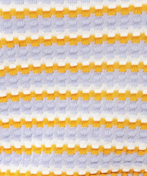 Another Edition(アナザーエディション)の「レトロボーダーニットキャミ/ AEMFC レトロ BOR KNIT CAMI◆(キャミソール・レディース・ネイビー/ライラック・フリー)」の9枚目の写真