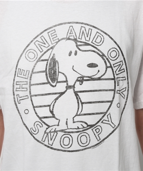 JUNK FOOD(ジャンクフード)の「THE ONE AND ONLY/スヌーピー Tシャツ(Tシャツ/カットソー・メンズ・ホワイト・SMALL/LARGE/MEDIUM)」の6枚目の写真