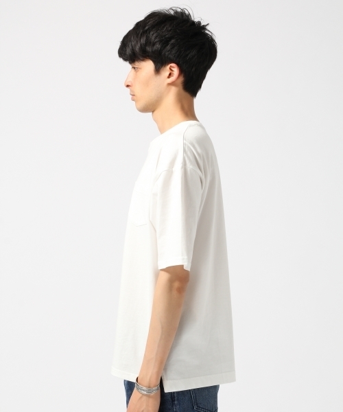 RAGEBLUE（レイジブルー）の「＜トレンドのBIGシルエット＞コーマポケットＴシャツ/726570（Tシャツ/カットソー・メンズ・ブラック/ホワイト/キャメル/グレー/ブルー・MEDIUM/LARGE/SMALL）」の7枚目の写真