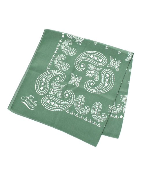 RODEO CROWNS WIDE BOWL（ロデオクラウンズワイドボウル）の「オリジナル ペイズリー バンダナ（バンダナ/スカーフ・レディース・ピンク/ホワイト/グリーン/レッド/ブラック/オレンジ/ネイビー・FREE）」の4枚目の写真