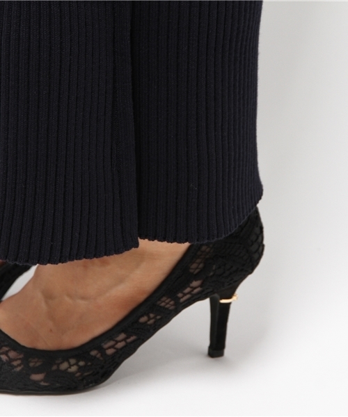 UNITED TOKYO（ユナイテッドトウキョウ）の「ニットワイドパンツ（その他パンツ・レディース・ブラウン/ネイビー/グレー・FREE）」の4枚目の写真