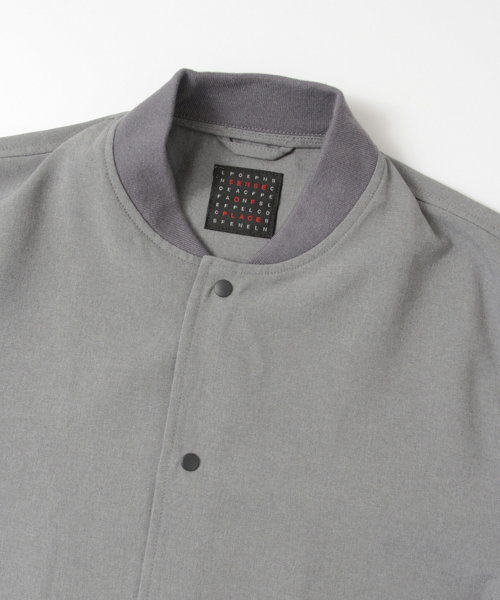 SENSE OF PLACE by URBAN RESEARCH（センスオブプレイスバイアーバンリサーチ）の「リブカラーコーチジャケット（その他アウター・メンズ・グレー/チャコールグレー・LARGE/MEDIUM）」の7枚目の写真