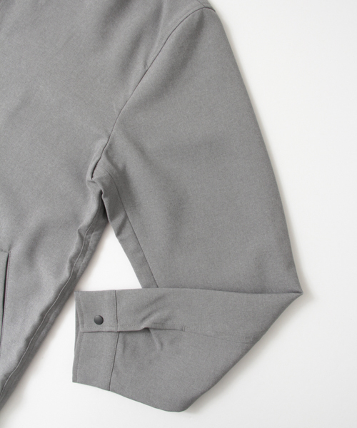 SENSE OF PLACE by URBAN RESEARCH（センスオブプレイスバイアーバンリサーチ）の「リブカラーコーチジャケット（その他アウター・メンズ・グレー/チャコールグレー・LARGE/MEDIUM）」の11枚目の写真