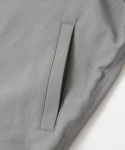 SENSE OF PLACE by URBAN RESEARCH（センスオブプレイスバイアーバンリサーチ）の「リブカラーコーチジャケット（その他アウター・メンズ・グレー/チャコールグレー・LARGE/MEDIUM）」の13枚目の写真