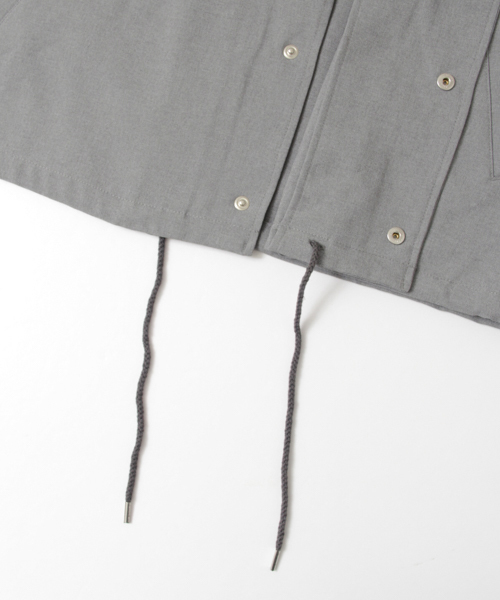 SENSE OF PLACE by URBAN RESEARCH（センスオブプレイスバイアーバンリサーチ）の「リブカラーコーチジャケット（その他アウター・メンズ・グレー/チャコールグレー・LARGE/MEDIUM）」の16枚目の写真