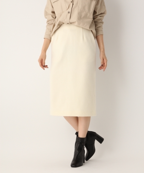 A part by（アパートバイ）の「シャギータイトスカート 730167 （スカート・レディース・ホワイト/キャメル/グレー・FREE）」の2枚目の写真