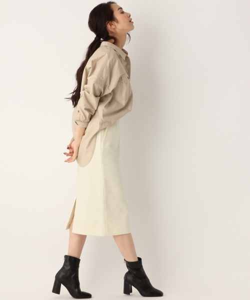 A part by（アパートバイ）の「シャギータイトスカート 730167 （スカート・レディース・ホワイト/キャメル/グレー・FREE）」の8枚目の写真