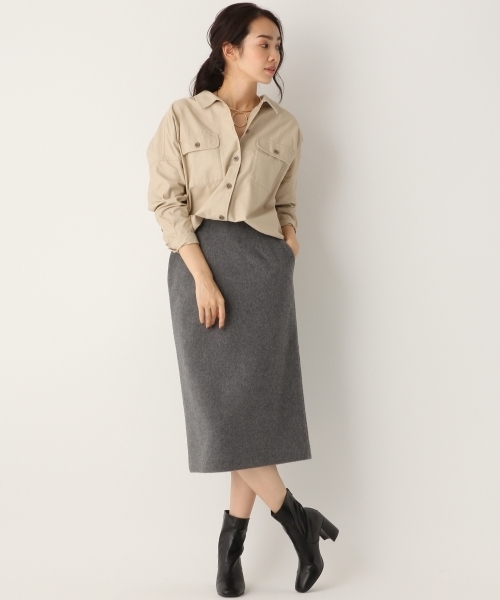 A part by（アパートバイ）の「シャギータイトスカート 730167 （スカート・レディース・ホワイト/キャメル/グレー・FREE）」の9枚目の写真