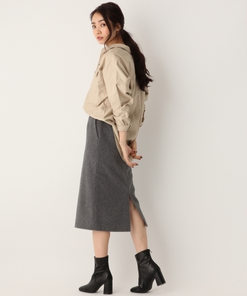 A part by（アパートバイ）の「シャギータイトスカート 730167 （スカート・レディース・ホワイト/キャメル/グレー・FREE）」の10枚目の写真