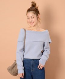 mystic | ｵﾌｼｮﾙﾆｯﾄﾌﾟﾙｵｰﾊﾞｰ(ニット/セーター)