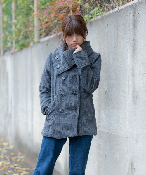 Mangrove マングローブ の 起毛カルゼ変形襟pコート ピーコート Wear