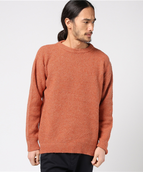 AMERICAN RAG CIE(アメリカンラグシー)の「アルパカ混 鹿の子 プルオーバーニット(ニット/セーター・メンズ・チャコールグレー/オレンジ/ネイビー/オフホワイト/グリーン系その他・1/2)」の14枚目の写真