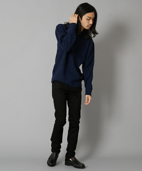 AMERICAN RAG CIE(アメリカンラグシー)の「アルパカ混 鹿の子 プルオーバーニット(ニット/セーター・メンズ・チャコールグレー/オレンジ/ネイビー/オフホワイト/グリーン系その他・1/2)」の7枚目の写真