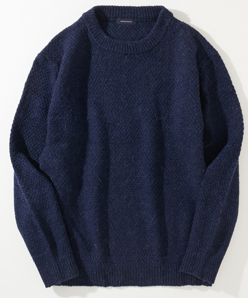 AMERICAN RAG CIE(アメリカンラグシー)の「アルパカ混 鹿の子 プルオーバーニット(ニット/セーター・メンズ・チャコールグレー/オレンジ/ネイビー/オフホワイト/グリーン系その他・1/2)」の10枚目の写真