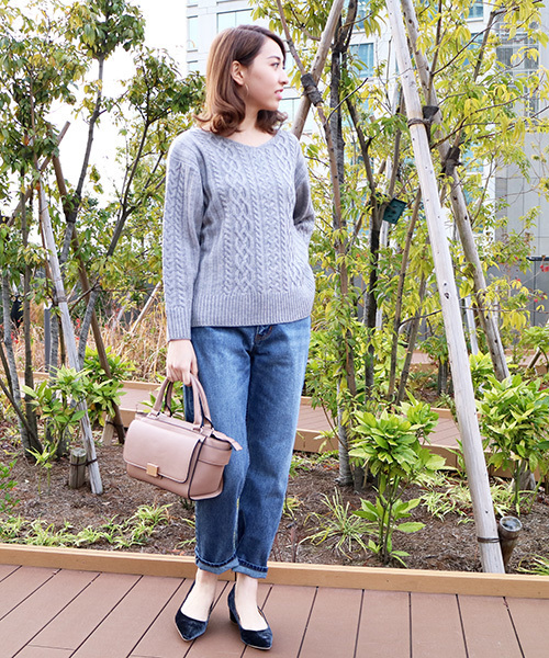 N.（N. Natural Beauty Basic）（エヌエヌナチュラルビューティーベーシック）の「ミディアムウエイトハイウエストテーパードデニム（デニムパンツ・レディース・ダークネイビー/ブルー・MEDIUM/SMALL）」の20枚目の写真