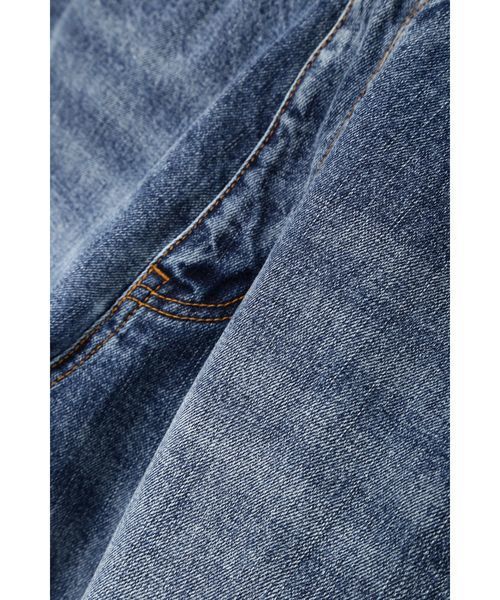 N.（N. Natural Beauty Basic）（エヌエヌナチュラルビューティーベーシック）の「ミディアムウエイトハイウエストテーパードデニム（デニムパンツ・レディース・ダークネイビー/ブルー・MEDIUM/SMALL）」の8枚目の写真