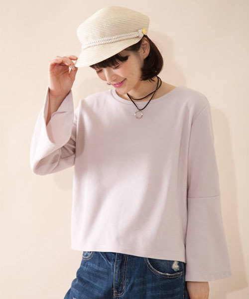 OLIVE des OLIVE（オリーブデオリーブ）の「★チョーカー付Ｖプルオーバー（Tシャツ/カットソー・レディース・ピンク/オフホワイト/サックスブルー/ブラック・FREE）」の4枚目の写真