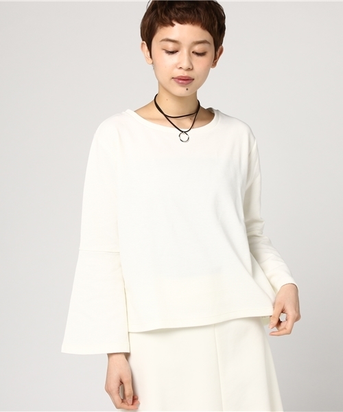 OLIVE des OLIVE（オリーブデオリーブ）の「★チョーカー付Ｖプルオーバー（Tシャツ/カットソー・レディース・ピンク/オフホワイト/サックスブルー/ブラック・FREE）」の14枚目の写真