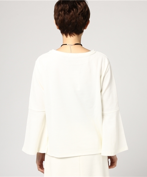 OLIVE des OLIVE（オリーブデオリーブ）の「★チョーカー付Ｖプルオーバー（Tシャツ/カットソー・レディース・ピンク/オフホワイト/サックスブルー/ブラック・FREE）」の7枚目の写真