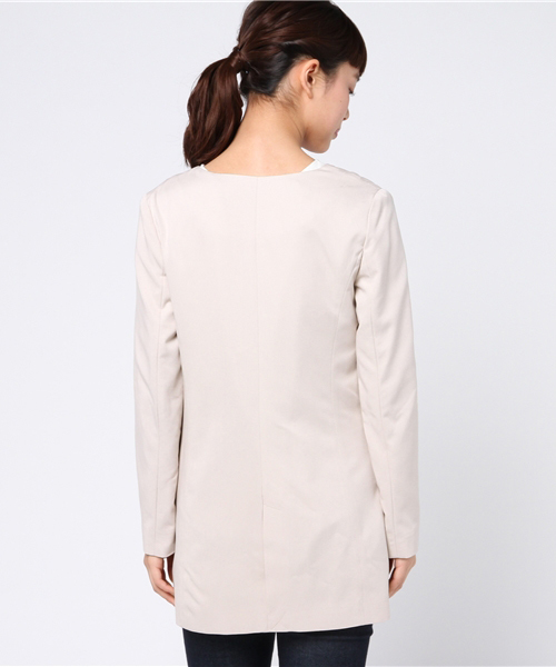 JILL by JILL STUART（ジルバイジルスチュアート）の「FRILL POCKET JACET （その他アウター・レディース・グレー/ベージュ・SMALL/MEDIUM）」の9枚目の写真