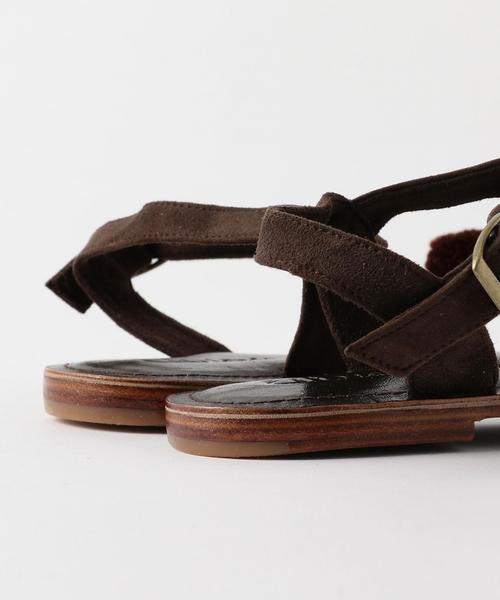 BEAUTY&YOUTH UNITED ARROWS（ビューティーアンドユースユナイテッドアローズ）の「＜BALI BALI＞ポンポンフラットサンダル ◆（サンダル・レディース・その他1/ダークブラウン・36/38/37）」の8枚目の写真