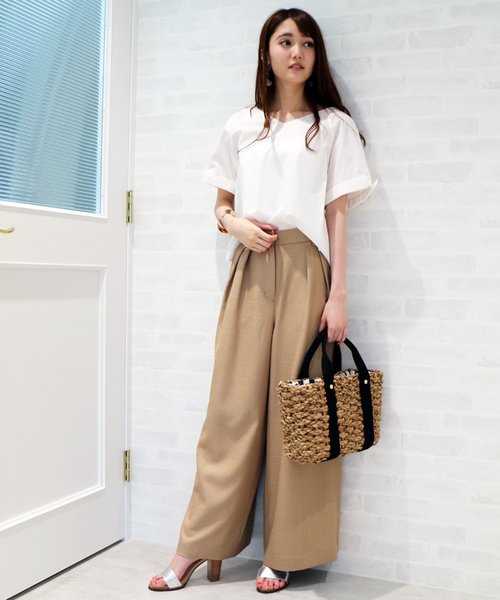 N.(N. Natural Beauty Basic)(エヌエヌナチュラルビューティーベーシック)の「バックギャザーブラウス(シャツ/ブラウス・レディース・ホワイト/ブラウン/レッド/グリーン・MEDIUM)」の14枚目の写真