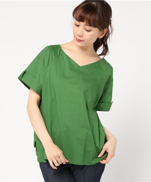 N.(N. Natural Beauty Basic)(エヌエヌナチュラルビューティーベーシック)の「バックギャザーブラウス(シャツ/ブラウス・レディース・ホワイト/ブラウン/レッド/グリーン・MEDIUM)」の21枚目の写真